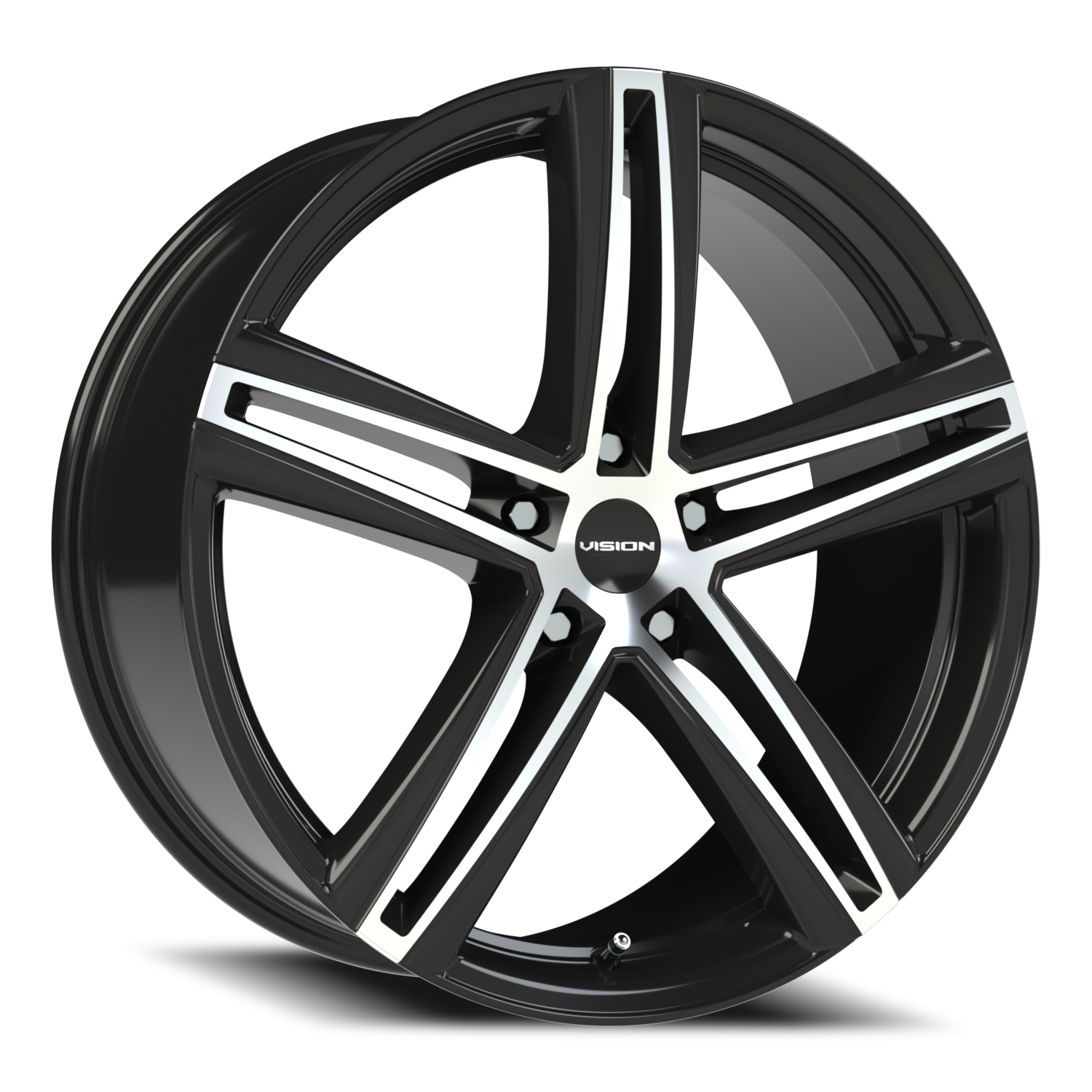 Vision Nitrous GBMF 20X8.5 +40 Gloss Black Machined Face
