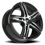 Vision Nitrous GBMF 15X6.5 +38 Gloss Black Machined Face