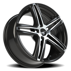 Vision Nitrous GBMF 16X7 +38 Gloss Black Machined Face