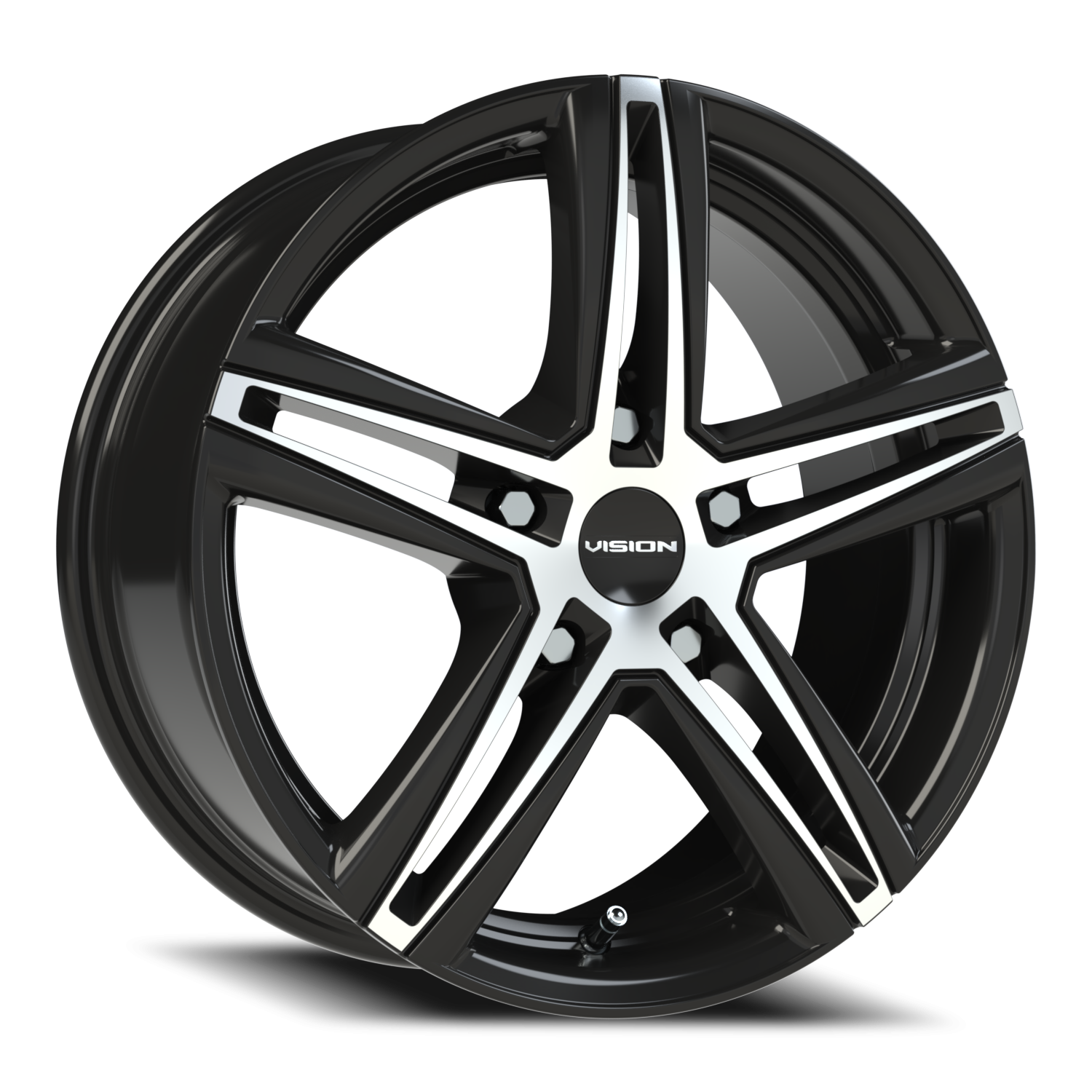 Vision Nitrous GBMF 16X7 +40 Gloss Black Machined Face