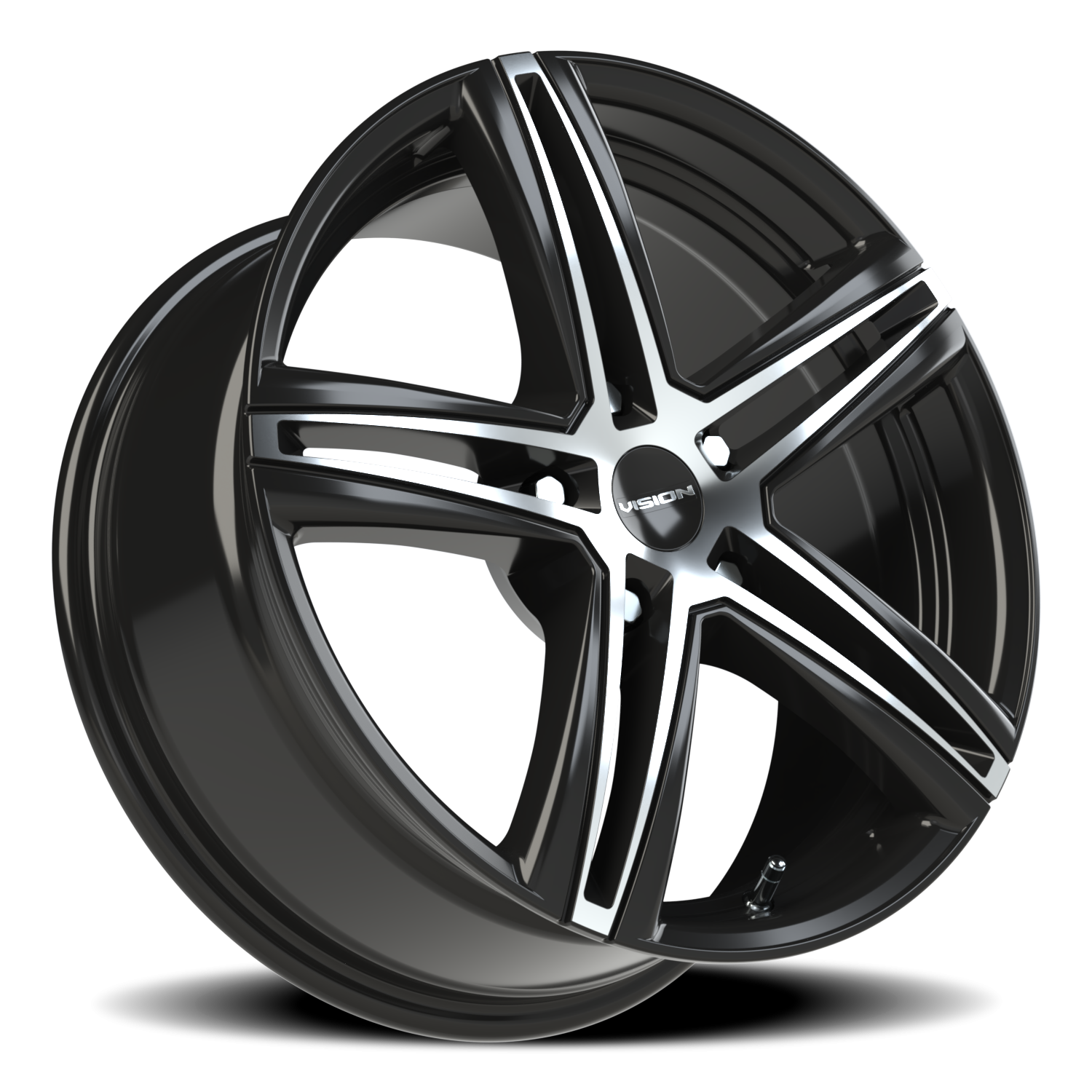 Vision Nitrous GBMF 17X7.5 +40 Gloss Black Machined Face