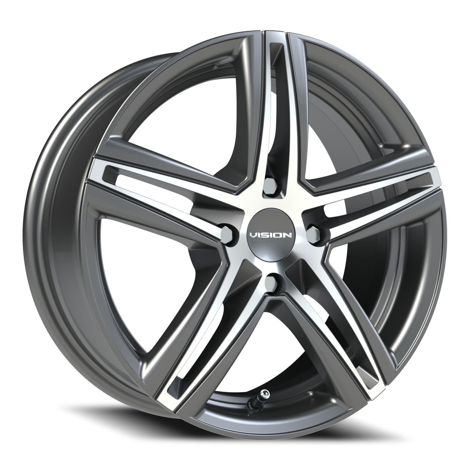 Vision Nitrous GBMF 15X6.5 +38 Gunmetal Machined Face