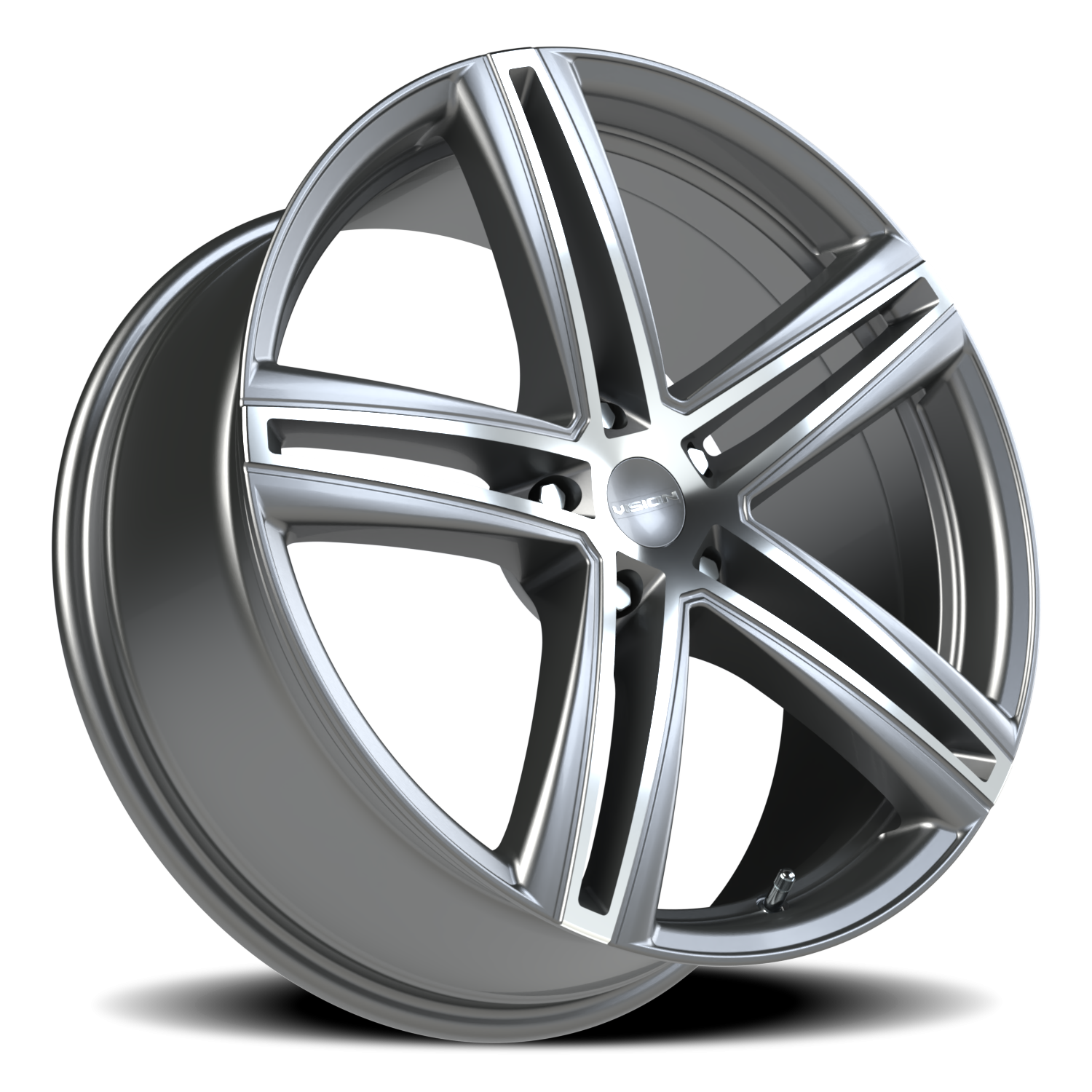 Vision Nitrous GBMF 20X8.5 +40 Gunmetal Machined Face