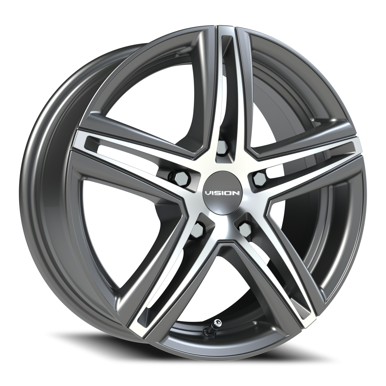 Vision Nitrous GBMF 15X6.5 +38 Gunmetal Machined Face