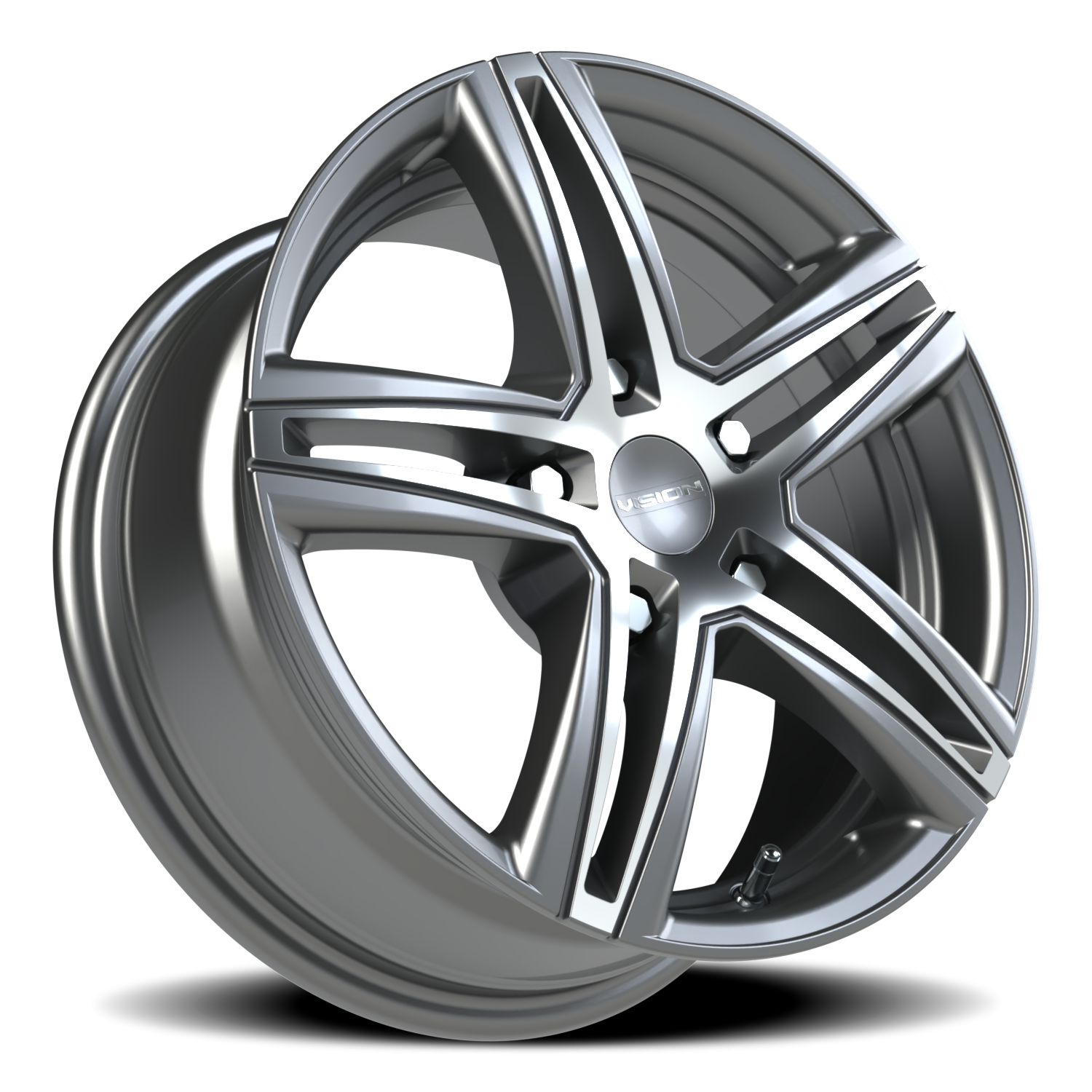 Vision Nitrous GBMF 15X6.5 +38 Gunmetal Machined Face