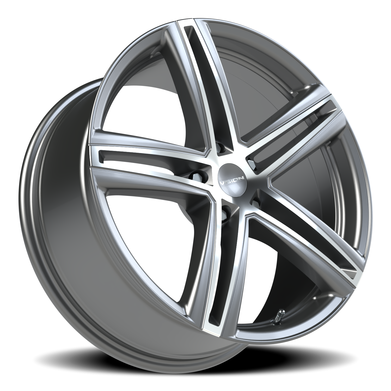 Vision Nitrous GBMF 19X8.5 +40 Gunmetal Machined Face