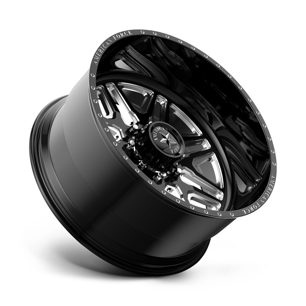 American Force Afw Addict Sf 20X10 -25 Gloss Black Machined
