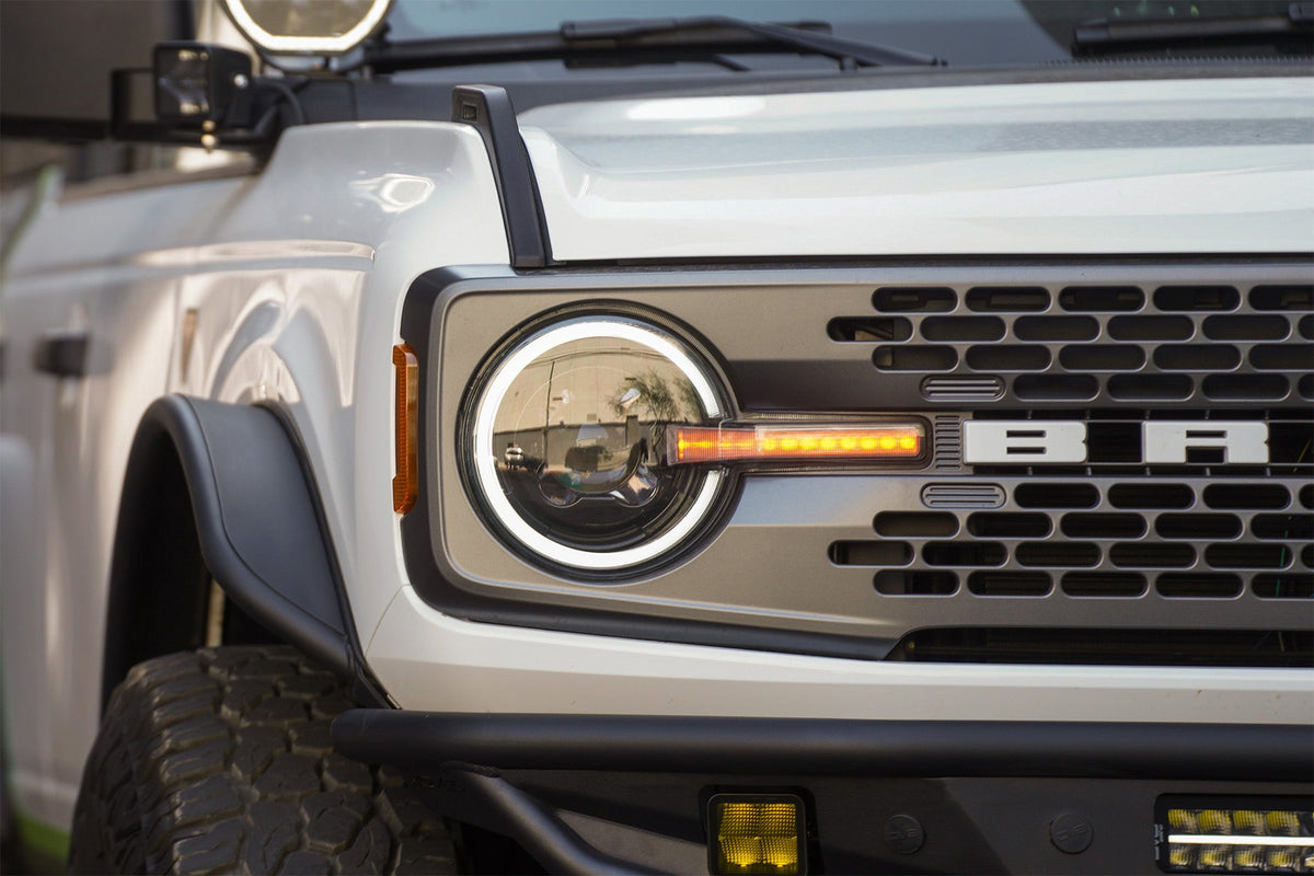 2021-2025 Ford Bronco Black Headlights