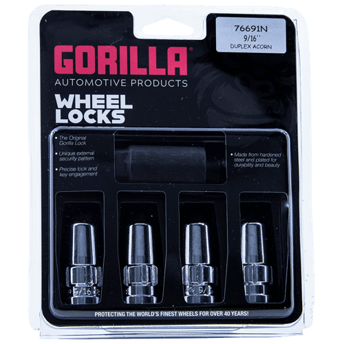 Gorilla Lock Dup Acorn 9/16 Chr Clam