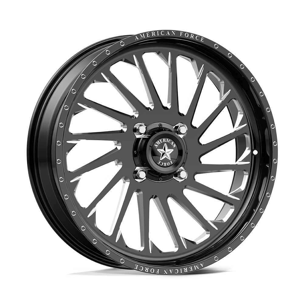 American Force Powersports Afw Shredder Ss Utv 24X7 +0 Gloss Black Machined