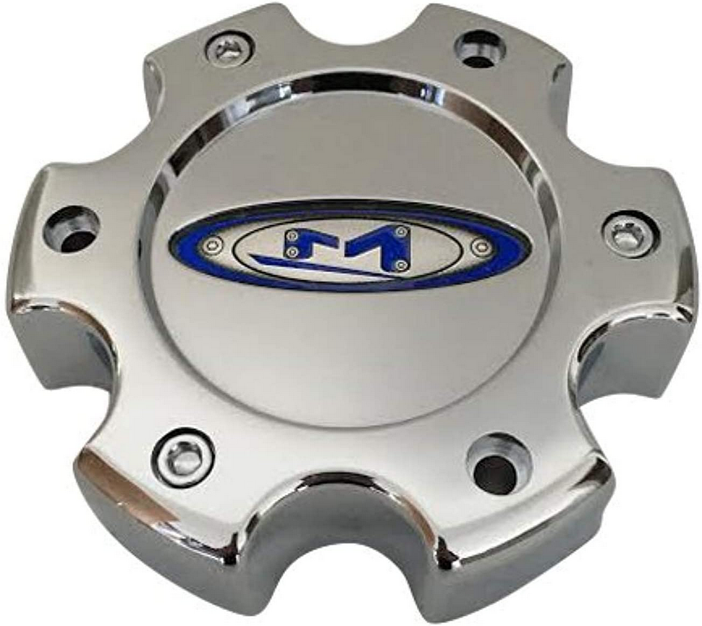 Mo951 Cap Blk 6X135 +18 - Blue Oval Logo