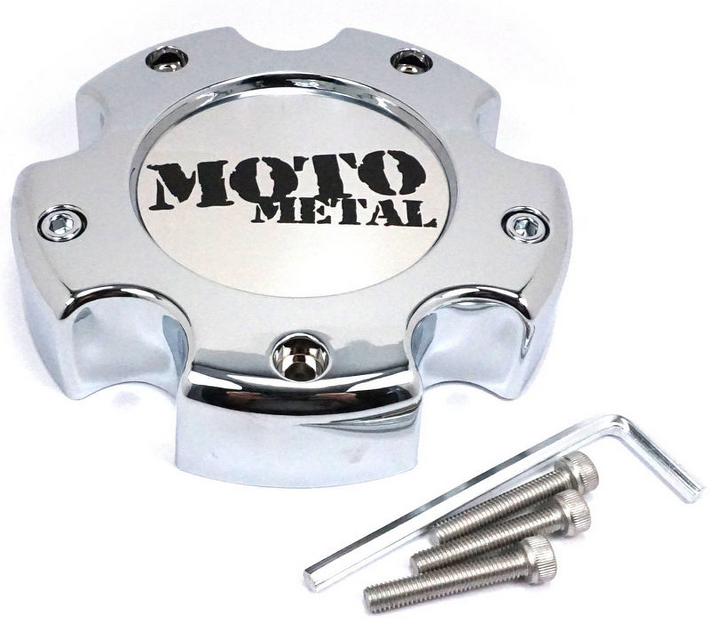 Moto Cap Chrome 5X5.5 - New Logo