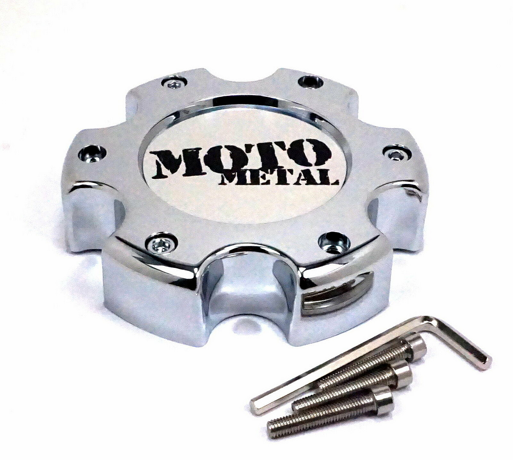 Moto Cap Chrome 6X5.5 - New Logo