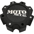 Moto Cap Matte Black 8 Lug - New Logo