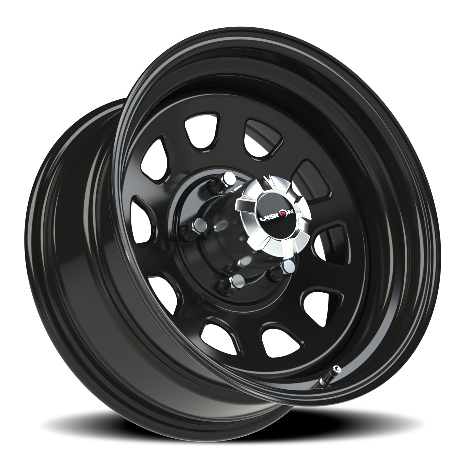 Vision HD D Window GB 17X8 -12 Gloss Black