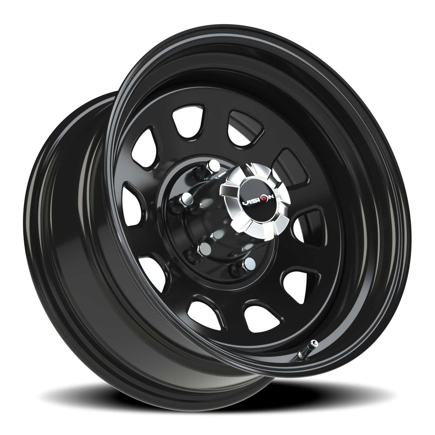 Vision HD D Window GB 17X8 -12 Gloss Black
