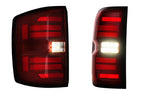 XB LED Tail Lights: Chevrolet Silverado (14-19 / Red Lens / Set)