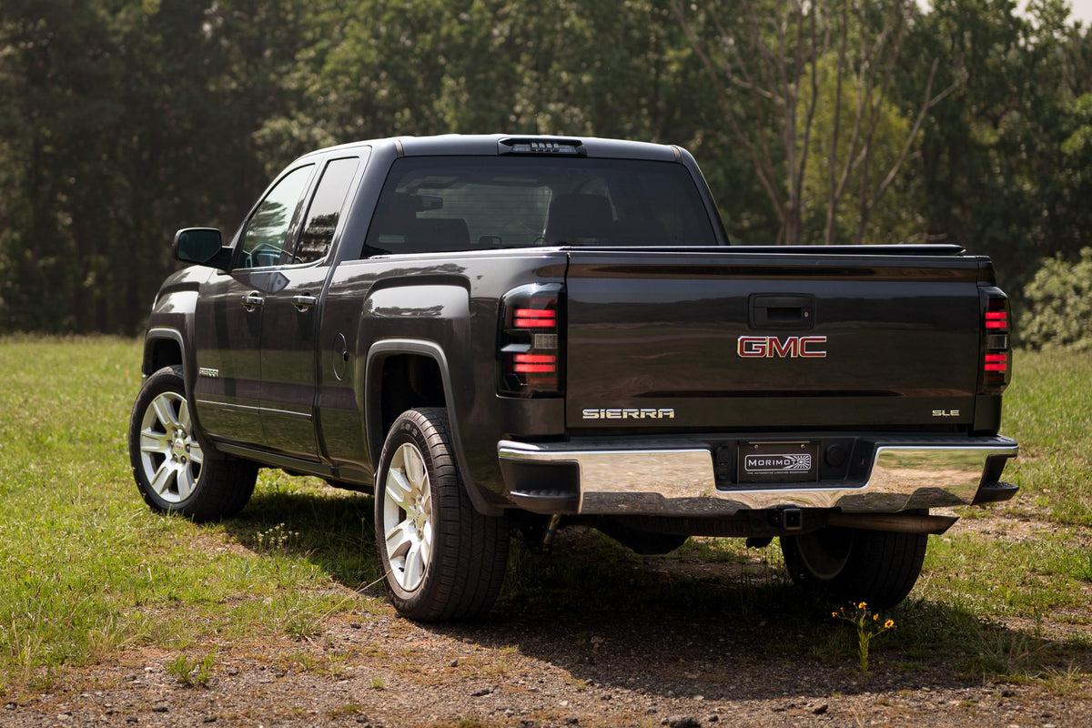 XB LED Tail Lights: GMC Sierra (14-18 / Smoked Lens / Set)