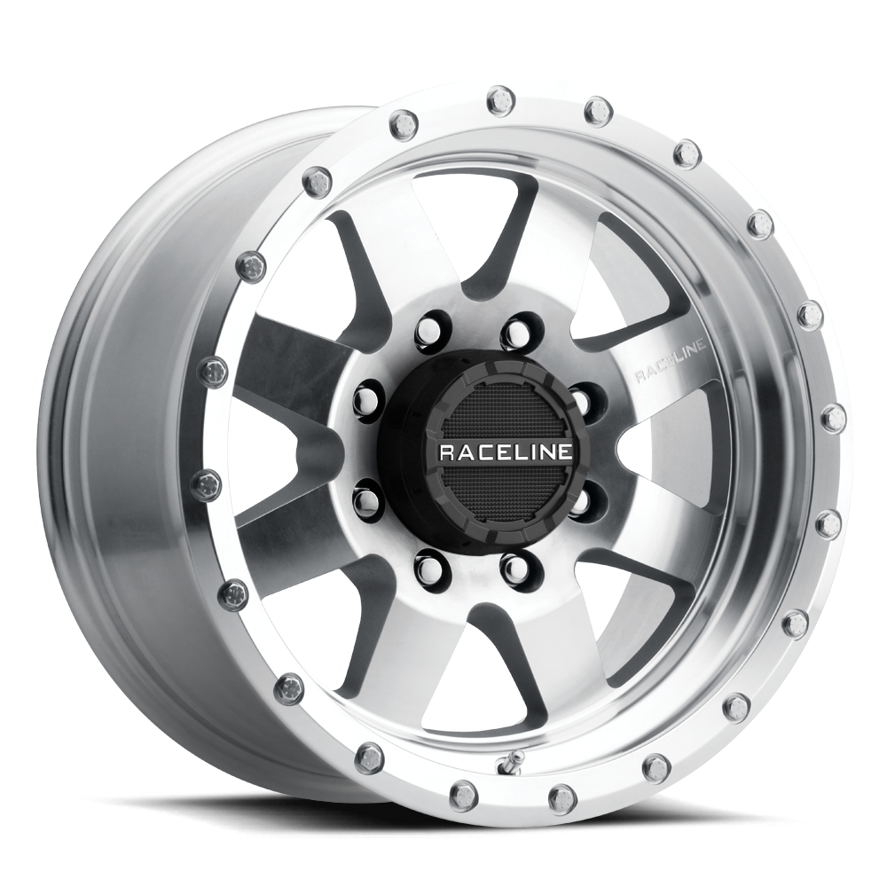 Raceline Wheels Defender 17X9 -12 Machined