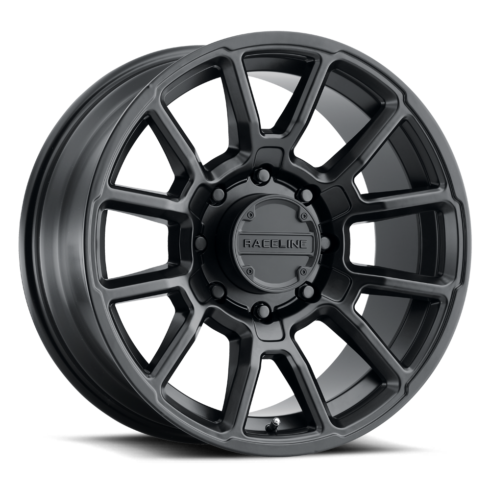 Raceline Wheels Gauge 17X8.5 +0 Satin Black