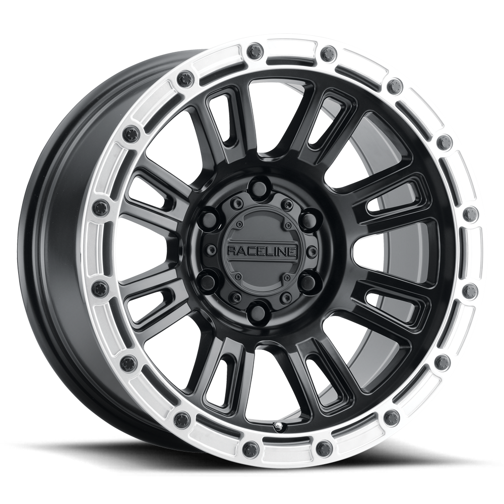 Raceline Wheels Compass 17X8 +30 Satin Black