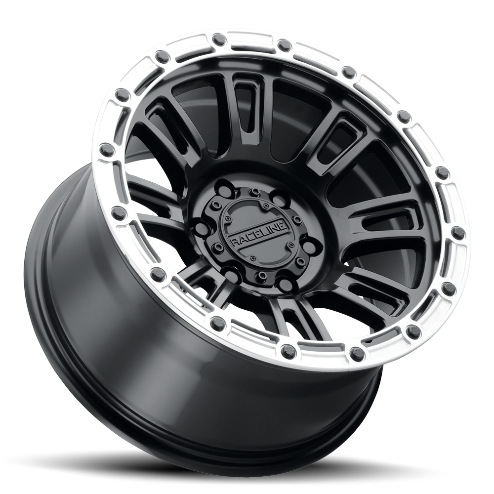 Raceline Wheels Compass 17X8 +30 Satin Black