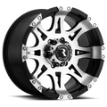 Raceline Wheels Raptor Mirror/ 18X9 +25 Black