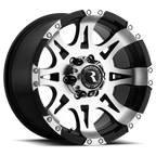 Raceline Wheels Raptor Mirror/ 17X9 +0 Black