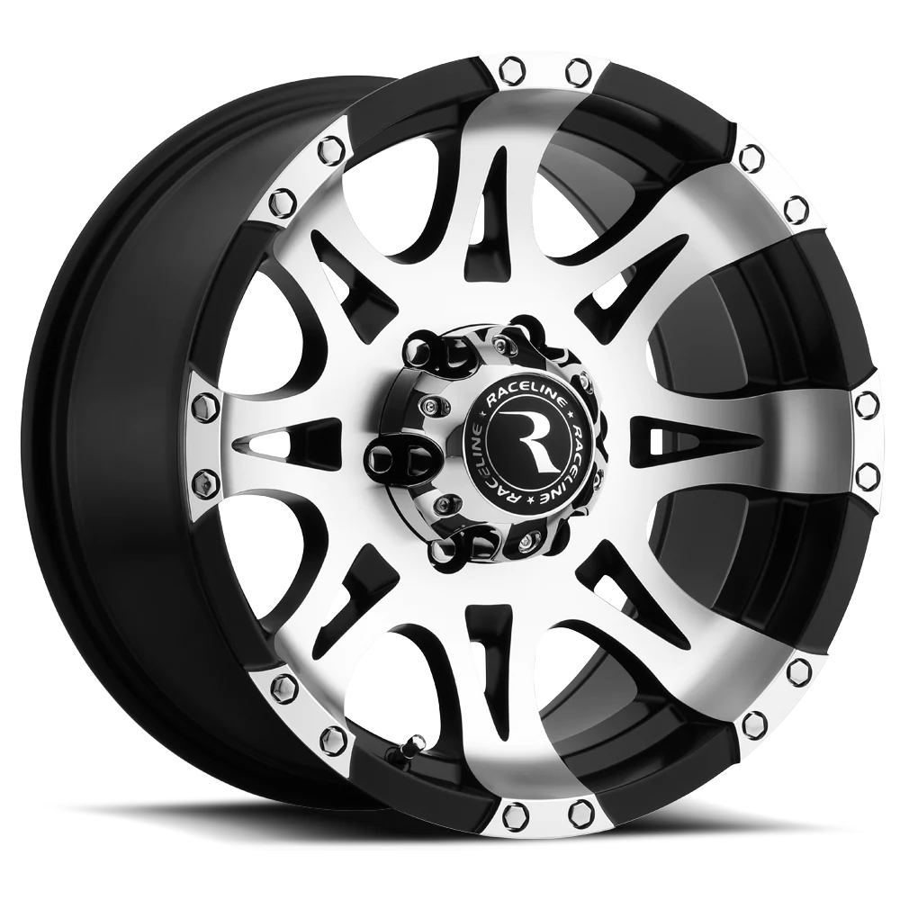 Raceline Wheels Raptor Mirror/ 18X9 +0 Black