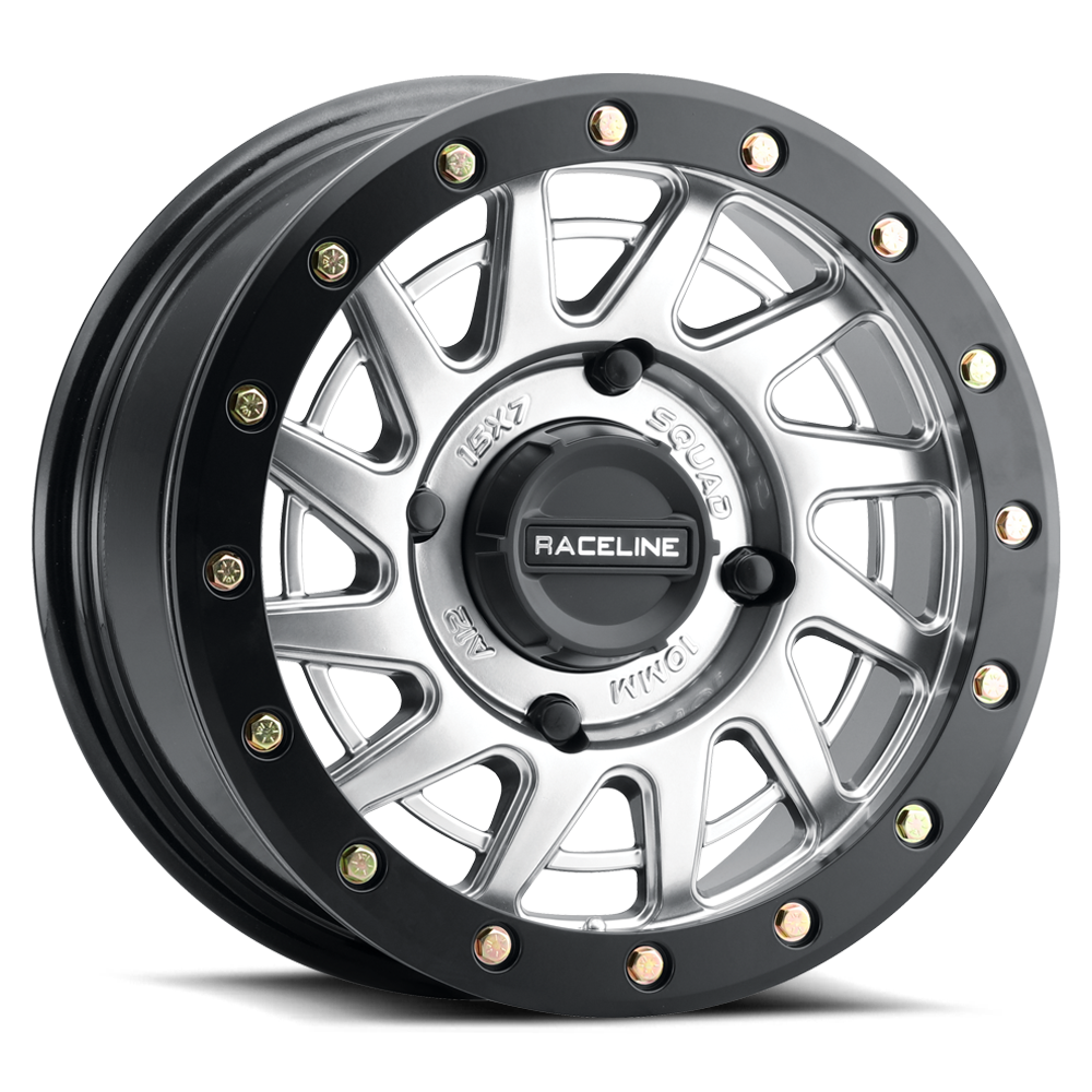 Raceline Wheels Squad Hyper 15X7 +10 Silver