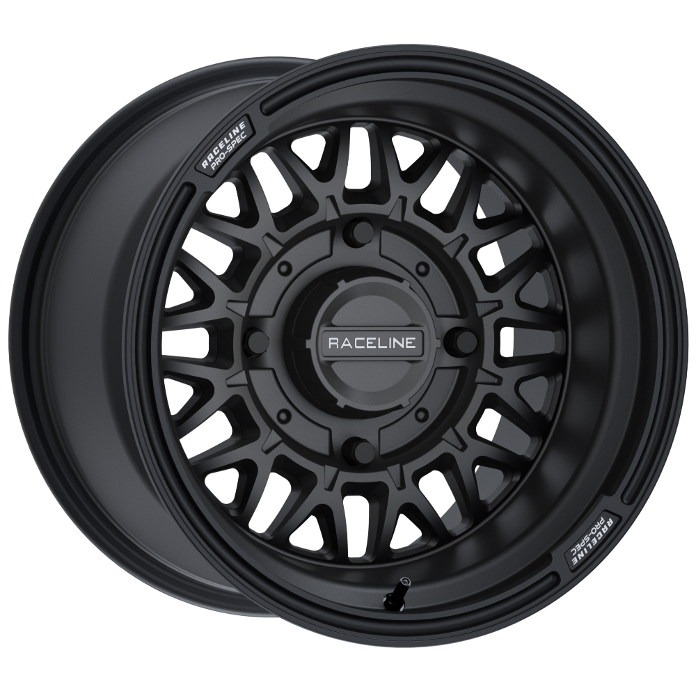 Raceline Wheels Omega 15X7 +10 Black