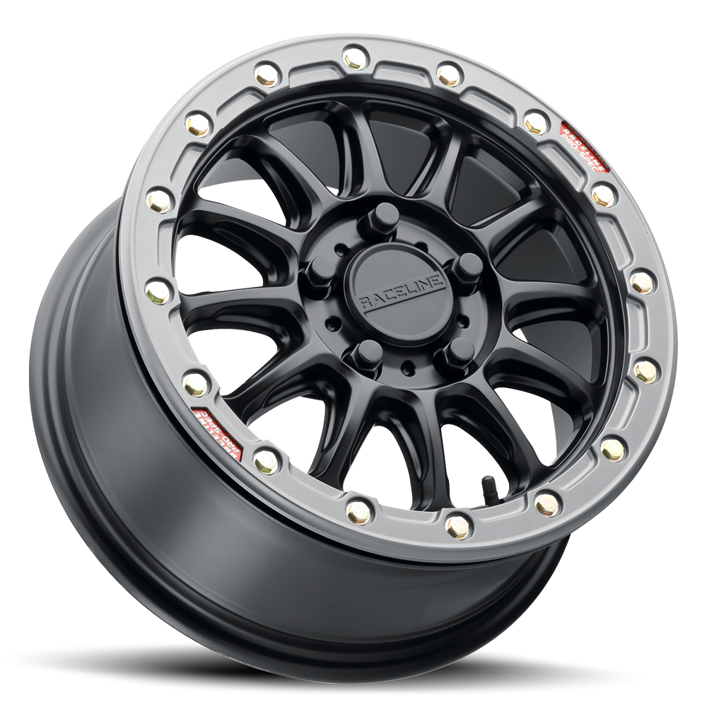 Raceline Wheels Alpha Black W/ 17X7 +40 Gunmetal