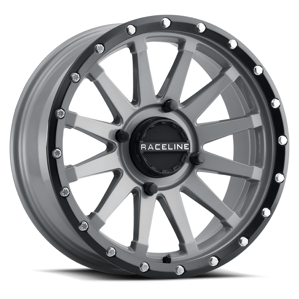 Raceline Wheels Trophy Stealth 15X7 +10 Grey