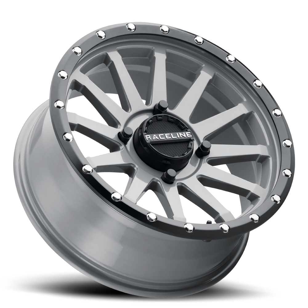 Raceline Wheels Trophy Stealth 15X7 +10 Grey