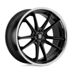 Asanti Black Abl-23 Sigma 20X9 +35 Gloss Black W/ Chrome Lip