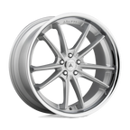 Asanti Black Abl-23 Sigma 24X9 +32 Brushed Silver W/ Chrome Lip