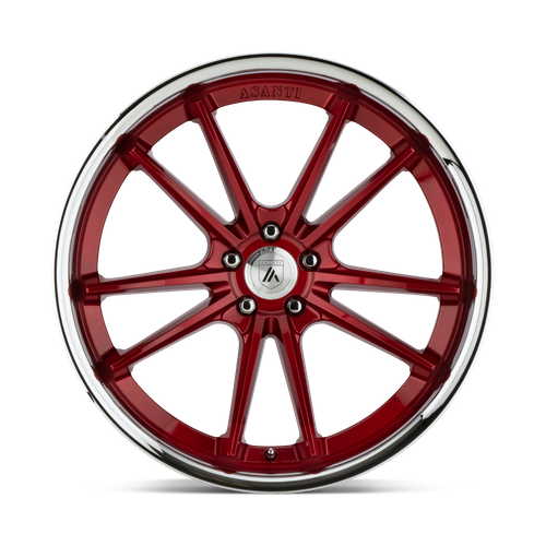 Asanti Black Abl-23 Sigma 20X10.5 +38 Candy Red W/ Chrome Lip