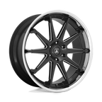 Asanti Black Abl-29 Emperor 24X10 +30 Gloss Black Mill W/ Chrome Lip