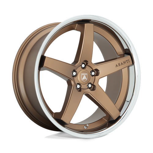 Asanti Black Abl31 Regal 22X10.5 +35 Satin Bronze W/ Chrome Lip