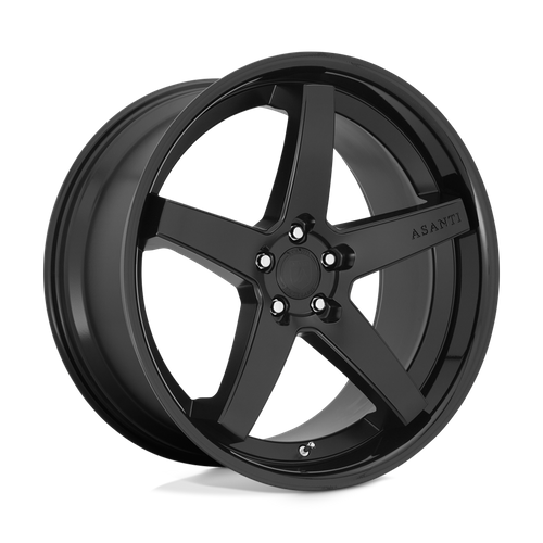 Asanti Black Abl31 Regal 22X9 +32 Satin Black W/ Gloss Black Lip