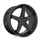 Asanti Black Abl31 Regal 22X10.5 +35 Satin Black W/ Gloss Black Lip