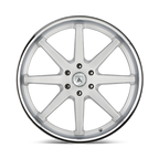 Asanti Black Abl-32 Kaiser 20X9 +30 Brushed Silver W/ Chrome Lip