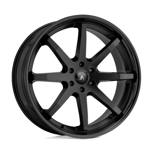 Asanti Black Abl-32 Kaiser 24X10 +30 Satin Black W/ Gloss Black Lip