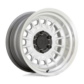 Black Rhino Hard Alloys Aliso 17X8 +0 Gloss Silver W/ Mirror Cut