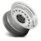 Black Rhino Hard Alloys Aliso 17X8 +0 Gloss Silver W/ Mirror Cut