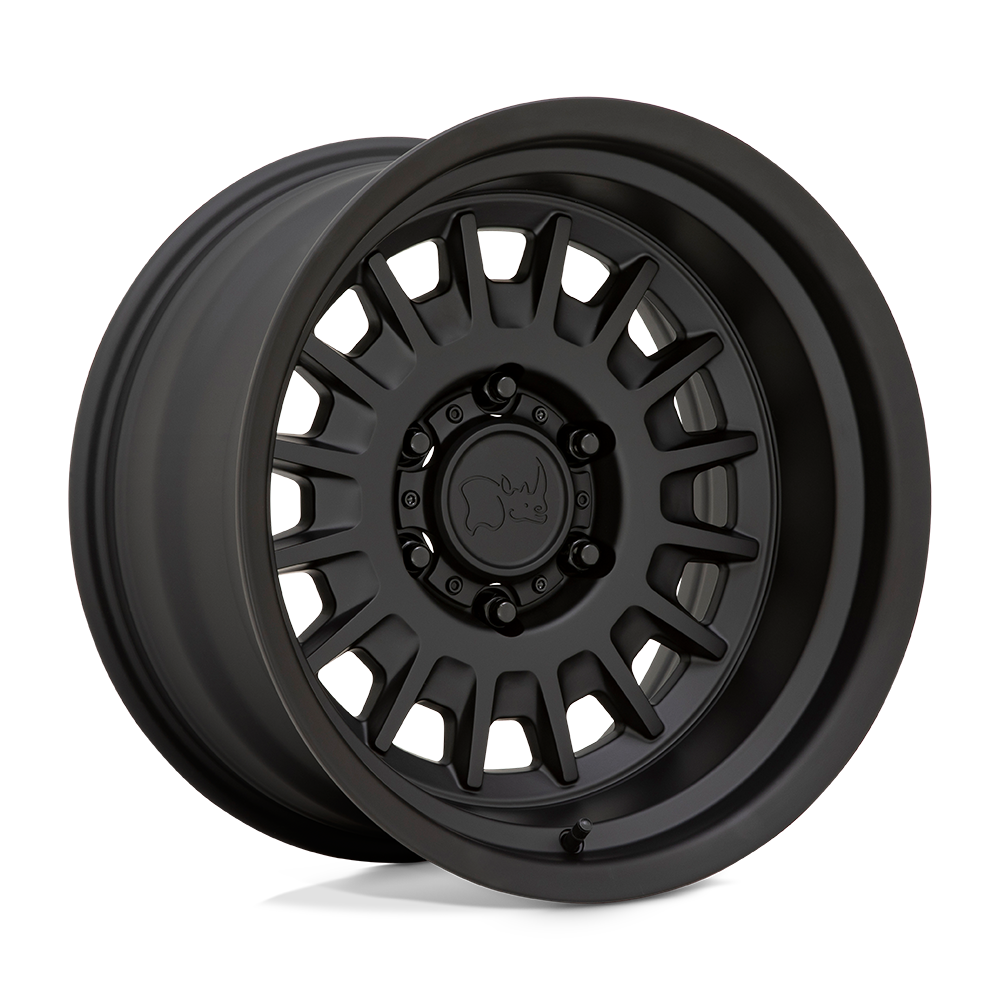 Black Rhino Hard Alloys Aliso 17X8 +0 Matte Black