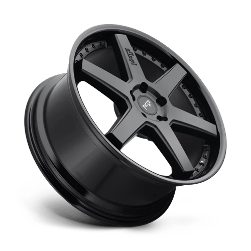 Niche 1Pc M192 Altair 22X10 +35 Gloss Black Matte Black
