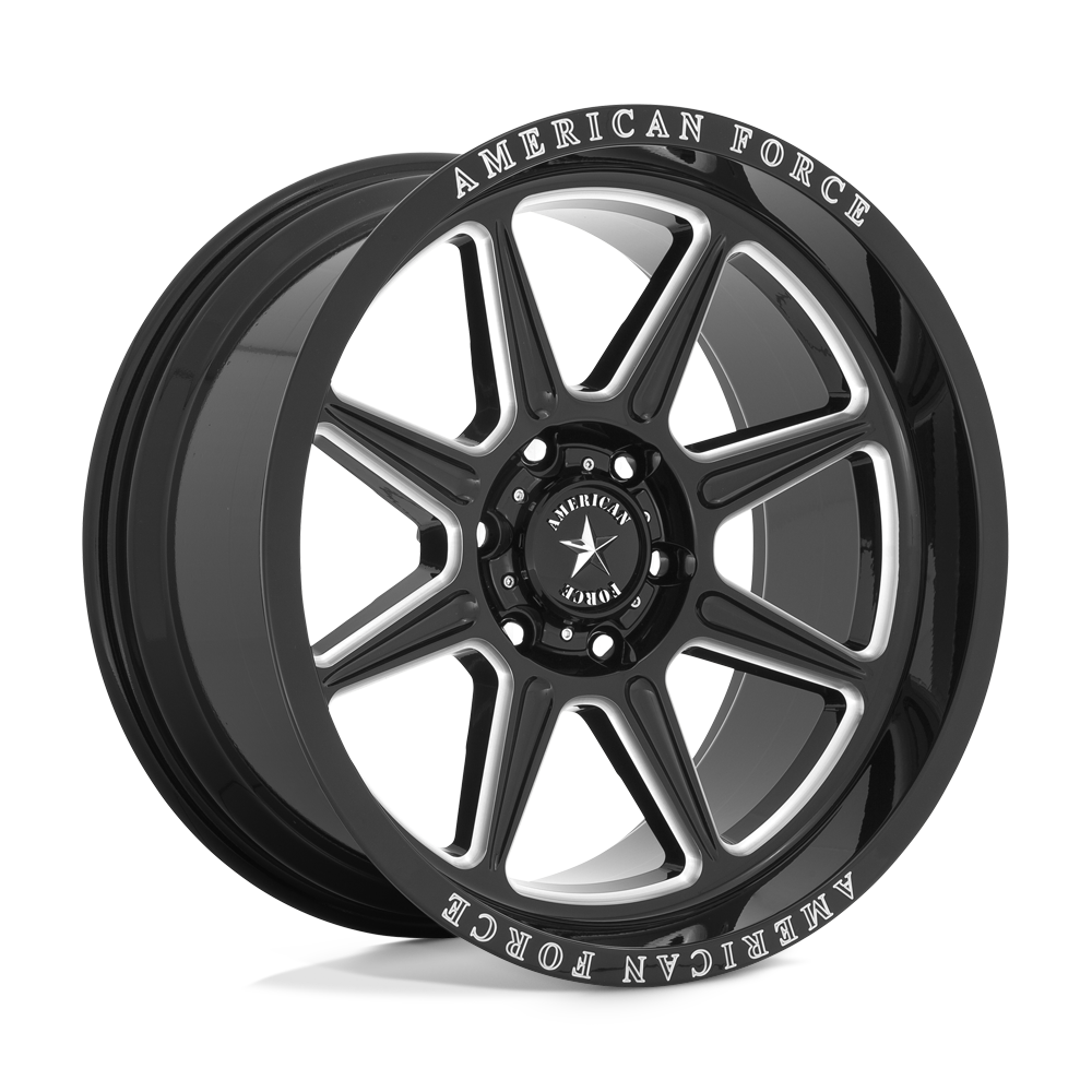 American Force Cast Ac002 Trail 20X10 -18 Gloss Black Milled