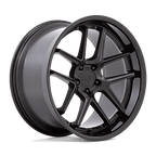 American Racing Ar942 Bishop 20X11 +22 Matte Black W/ Gloss Black Lip