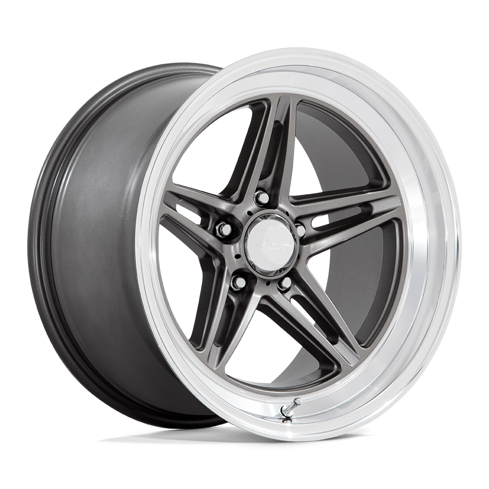 American Racing Vintage Vn514 Groove 20X10 +6 Anthracite W/ Diamond Cut Lip